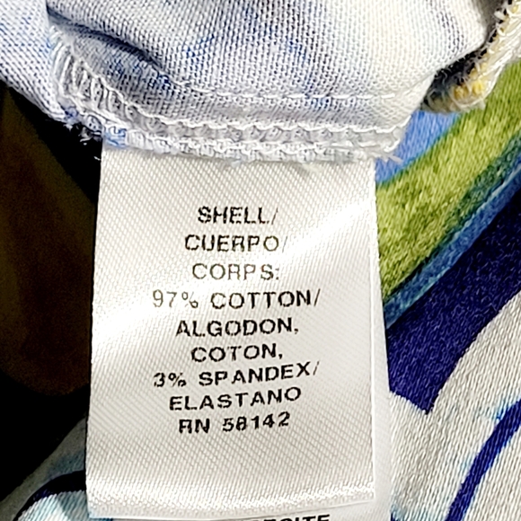 London Times Cotton Sateen Floral Sleeveless Stretch Shift Dress (12) - Picture 7 of 10